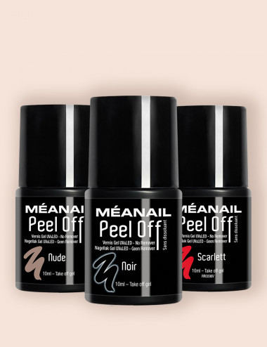 Trio Peel Off : Nude - noir...